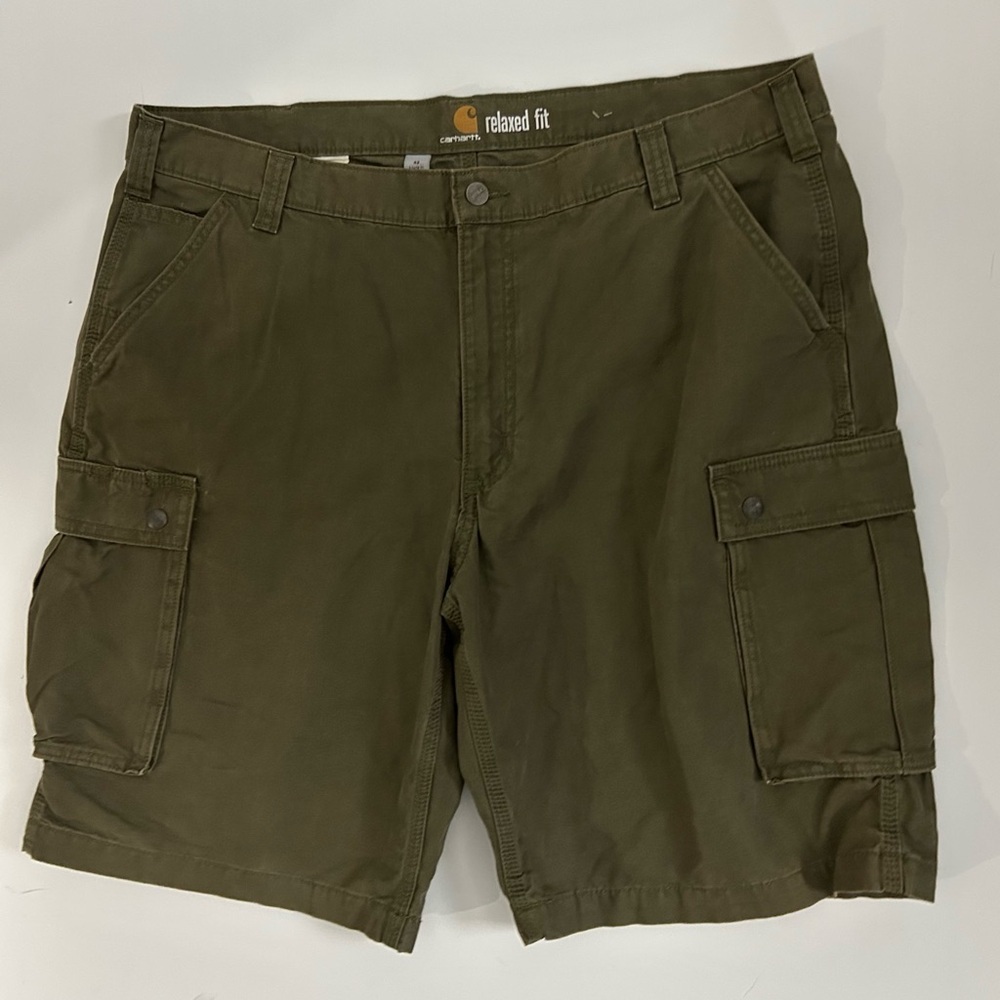 Carhartt Men's Relaxed Fit Cargo Shorts - Green 42 - Picture 2 of 4